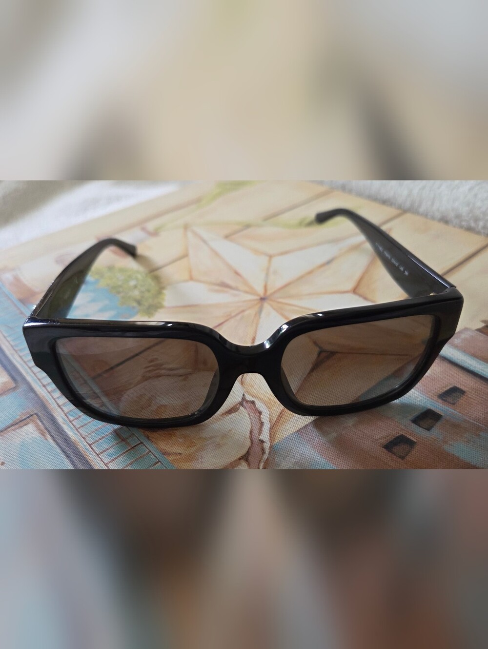 Tory Burch Black Rectangular Women's Sunglasses